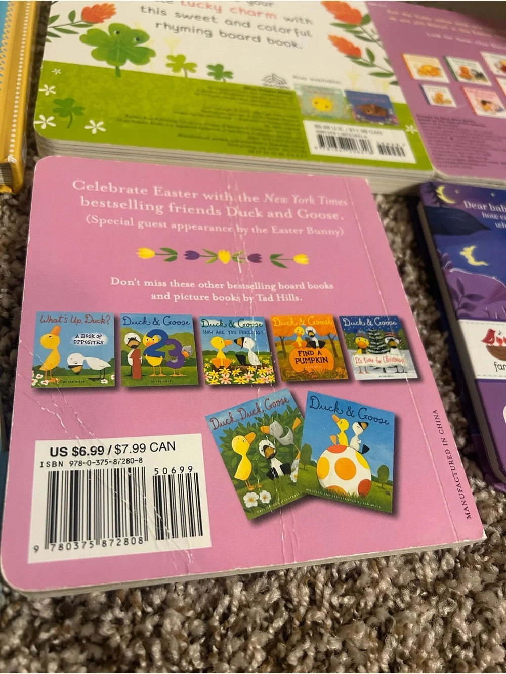 6 Assorted Kids Board Books Bundle Lot Children's Story Bundle